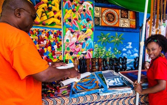 Street Art in Roseau E Bike Tour Dominica 1